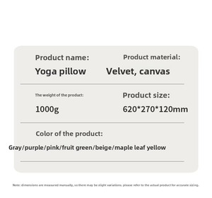 Egooal Bolster de Yoga de Qualité Studio, Coussin Rectangulaire en Velours Écologique Premium pour Yoga et <span class=keywords><strong>Méditation</strong></span> Professionnels - Product Image 5