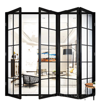 Puerta y Ventanas Corredizas Modernas de Alta Resistencia con Rotura de Puente Térmico para Exteriores de Villas, Balcones y Patios, Puerta de Aluminio con Doble Vidrio Templado