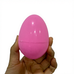 7.9cm Plastic Eggshell-Shaped Blind Box Container for Easter Gifts-OEM Customizable Promotional Giveaways