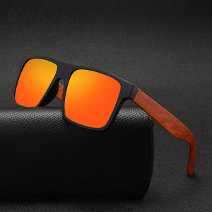 Lunettes de soleil confortables de conduite en bois de bambou polarisé Kingvision modèle <span class=keywords><strong>77</strong></span> avec logo personnalisé élégant - Product Image 2