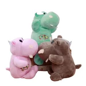 25cm Simulation hippopotamus Plush Toy Animals Dolls