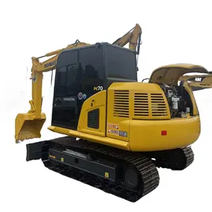 Mesin penggali, otomatis 7 ton digunakan mikro mini escavatore escavator ekskavator Komatsu PC70 PC75 kompak crawler