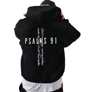 Sudadera con capucha extragrande y corte cropped personalizado, de felpa francesa de 500 g/m² con estampado puff, capucha grande y peso pesado - Product Image 6