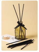 Bâtonnets diffuseurs d'arômes sans flamme, parfum d'intérieur longue durée, parfum floral, huiles essentielles, en fibres
