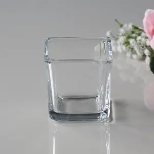 Factory Price Custom Clear White Candle Jars Frosted Glass Candle Holders Lanterns Candle Jars