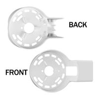 Soporte de Pared de Plástico ABS Blanco Bangcheer para TP-Link Deco X10/X15/X20/X60/X50/X55 WiFi 6 Mesh, Organizador de Cables, 1 Unidad