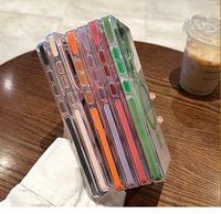 Étui magnétique hybride TPU+PC transparent anti-jaunissement de haute qualité, résistant aux chocs, pour Samsung S25 S24 Ultra, design luxueux