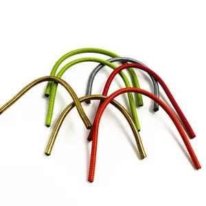 Bras Flexible Flexible avec revêtement en Silicone coloré, col de cygne, lampe, Tube de col de cygne, caoutchouc et métal