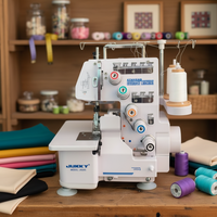Machine à coudre surjeteuse JUKKY 5-535D, machine à coudre industrielle et domestique pour sous-vêtements, tricots, pulls et vêtements.