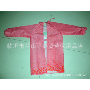 Delantal para niños con diseño de conejo y oso de dibujos animados, material de piel de melocotón, lavable a máquina, para dibujar, para niños pequeños de 3 a 10 años - Product Image 3