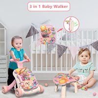 Marche-bébé multifonctionnel EPT, poussette pour bébé, centre d'activités 3 en 1