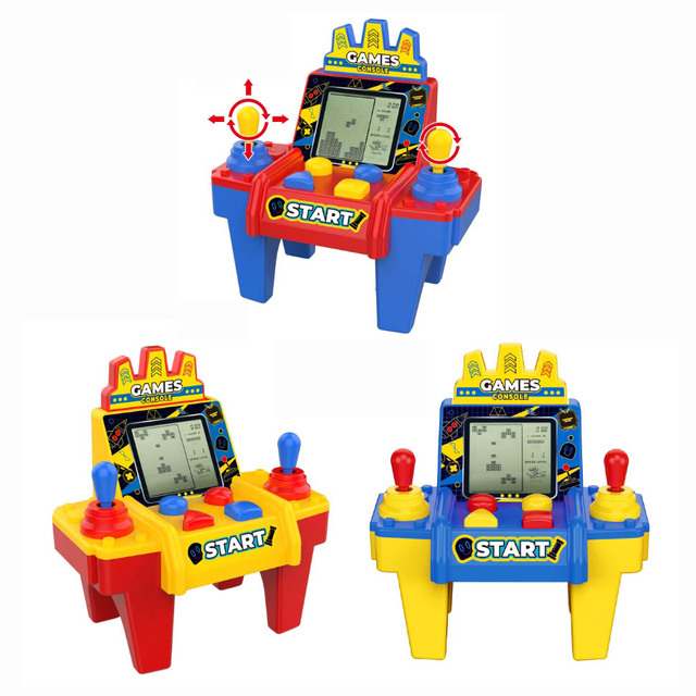 Kids Tabletop 49 in 1 Mini Arcade Game Console for Kids Double Joystick Retro Video Handheld Game Machine Toys