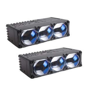 ไฟขับขี่ Sanvi Hot Sale รุ่นใหม่ S300 58-92W ไฟติดกระจังหน้ารถยนต์ เลนส์สีฟ้า LED - Product Image 1