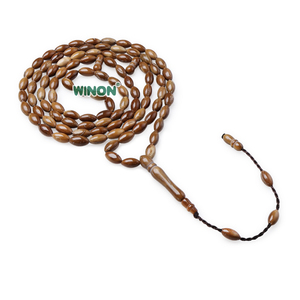 Tasbih Winon Fatto a Mano con Perline Kuka <span class=keywords><strong>Sead</strong></span> di Forma Ovale 5*9mm, 33/99 Perline, Presa Confortevole - Product Image 1