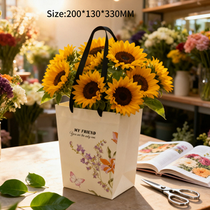 Creative Gift <strong>Bags</strong> for Valentine's Day and Mother's Day Embossed Hand Bouquet <strong>Bags</strong> Custom Florists <strong>Flowers</strong> Takeaway <strong>Bags</strong> Custom - Product Image 3