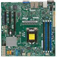 Motherboard MBD-X11SSH-F X11SSH-F dengan Soket Tunggal LGA-1151 dengan Chipset C236 dan Slot DDR4