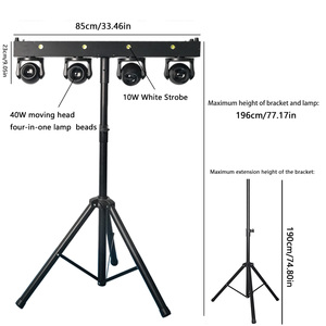 Faro mobile a LED 4x40W RGBW 4IN1 con controllo DMX512 per DJ, feste, palcoscenici, KTV e discoteche - Vendita diretta dalla fabbrica - Product Image 6
