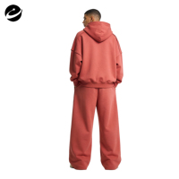 Ensemble de survêtement en coton avec logo personnalisé, jogging, survêtement, ensemble de survêtement brodé, survêtement pour femmes, pantalon de survêtement et sweat-shirt unisexe pour hommes