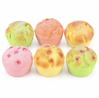 Jouet Squishy en Mousse PU Souple à Remontée Lente en Forme de Choux à la Crème, Anti-Stress et Décompression pour Adultes, Vente en Gros