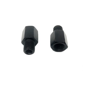 Une paire d'adaptateurs de rétroviseur noir M10 M8, boulons de conversion de rétroviseur de <span class=keywords><strong>moto</strong></span> - Product Image 6