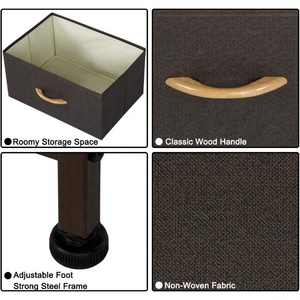 Organisateur de superpositions <span class=keywords><strong>à</strong></span> 5 tiroirs, <span class=keywords><strong>tour</strong></span> de rangement en tissu et commode pour meubles de chambre <span class=keywords><strong>à</strong></span> coucher - Product Image 6