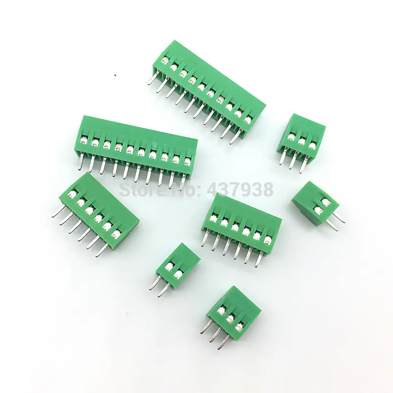 Kf128 2.54Mm Pcb Mini Schroef Klemmenblok KF128-2.54 2P 3P 4P 5P 6P 7P 8P 9P 10P 12P 14P 16P Splitsingsterminal