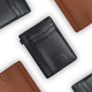 ZUOYOUZ Slim PU <b>Card</b> <b>Holder</b> With Zipper Multiple Slots Credit <b>Card</b> <b>Wallet</b> Everyday Use - Product Image 3