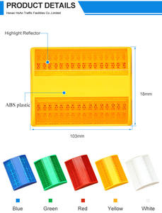 Высококачественный отражатель, 3 м, покрытие, АБС, пластиковая дорожная Шпилька, маркер для дорожного покрытия - Product Image 5