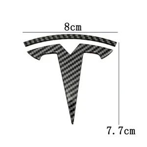 Cubierta para el Logotipo del Maletero Delantero del Tesla Model Y 3, Adhesivos, Emblemas, Accesorios para Automóviles de ABS, 1 Año de Garantía, 120 mm - Product Image 4