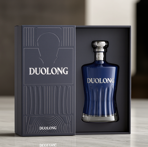 Botellas de Licor Cuadradas de Vidrio Flint Extra <span class=keywords><strong>Premium</strong></span> al por Mayor con Acabado Negro Mate y Tapón de Corcho, Impresión Personalizada para Tequila - Product Image 5