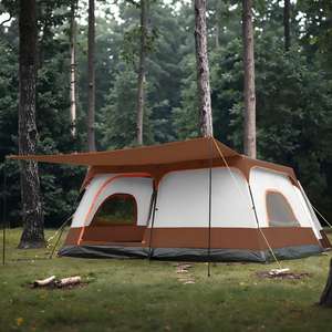 Tente de <span class=keywords><strong>camping</strong></span> en plein air en tissu Oxford imperméable 2 pièces de luxe Offres Spéciales pour les <span class=keywords><strong>vacances</strong></span> en famille - Product Image 2