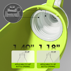 Bouteille d'eau portable lumineuse pour chien, personnalisée au Vietnam, pour voyage en extérieur, avec distributeur de feuilles, en silicone et ABS - Product Image 5