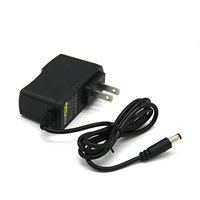 Adaptor Daya Swan White 5V 2A DC 5.5x2.1mm Colokan US 50-60Hz Pengisi Daya dengan Kabel 1m