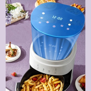 Friteuse à air intelligente noire 8L 1400w Four multifonction antiadhésif 6 en 1 avec écran LCD Plastique sain et facile à utiliser - Product Image 5
