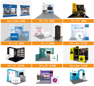Sublimación de tinte de exhibición de torre de giro de aluminio plegable reutilizable y portátil impresa para ferias y <span class=keywords><strong>exposiciones</strong></span> - Product Image 6