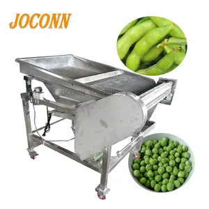 High efficiency bean pod removing machine/ Green peas and shell separating machine/fresh Soybean shelling machine