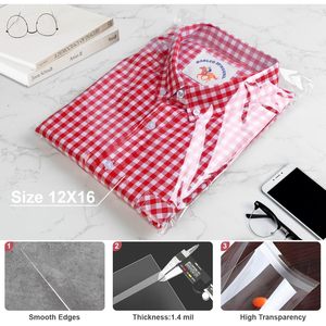 Clear Cellophane Bags 6x10 Inch Self Sealing Plastic <b>Candy</b> Treat Gift Favors Party Wedding Birthday Anniversary Bridal Shower - Product Image 4