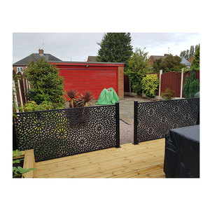 Valla <span class=keywords><strong>de</strong></span> aluminio recubierta <span class=keywords><strong>de</strong></span> polvo Valla <span class=keywords><strong>de</strong></span> jardín frontal exterior Valla <span class=keywords><strong>de</strong></span> entrada oscilante deslizante Celosía - Product Image 3