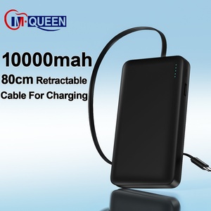 Banco de Energía Portátil Personalizado de 10000mAh con Carga Rápida PD, Alta Capacidad, Cable Retráctil y Logotipo para Teléfono Móvil - Product Image 2