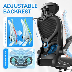 New Ergonomic <b>Office</b> <b>Chair</b> Executive <b>Office</b> <b>Recliner</b> Mesh <b>Chair</b> With Adjustable Headrest With Adjustable Arm - Product Image 3