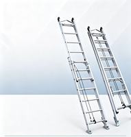 Échelle télescopique portable, échelle pliante compacte pour le camping en plein air et l'entretien
