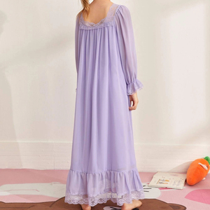 <span class=keywords><strong>Camicia</strong></span> <span class=keywords><strong>da</strong></span> <span class=keywords><strong>Notte</strong></span> in Pizzo di Alta Qualità per Bambina, Abito Traspirante per la <span class=keywords><strong>Notte</strong></span> Autunnale - Product Image 3
