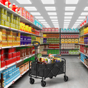 Carrito de Jardín Plegable Portátil de Material Oxford con Cuatro Ruedas para Almacenamiento Industrial, Campamento, Playa, Compras, OEM - Product Image 2