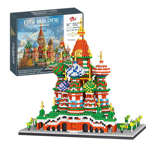 Ensemble de micro-blocs de construction de <span class=keywords><strong>la</strong></span> <span class=keywords><strong>Grande</strong></span> Muraille de Chine, modèle d'architecture célèbre, jouet Zhegao Lezi en gros - Product Image 2