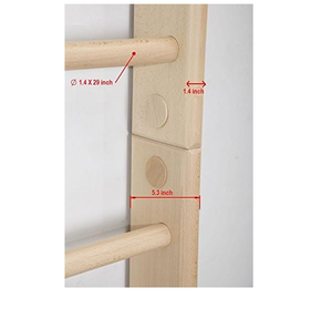 Escalera sueca de madera maciza Kombi-1-220 para gimnasio <span class=keywords><strong>infantil</strong></span> y complejo deportivo de gimnasia - Product Image 5