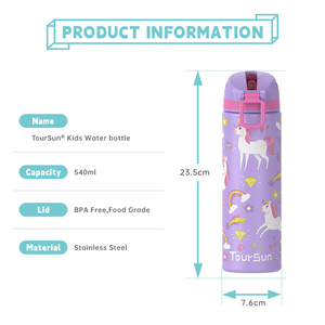 Bình nước giữ nhiệt hai lớp bằng thép không gỉ Kids Factory - Product Image 2