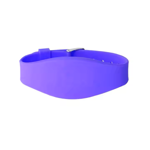 Mini pulsera de etiqueta con control de acceso de silicona NFC resistente al agua, código láser, número de serie, impresión térmica en relieve - Product Image 6