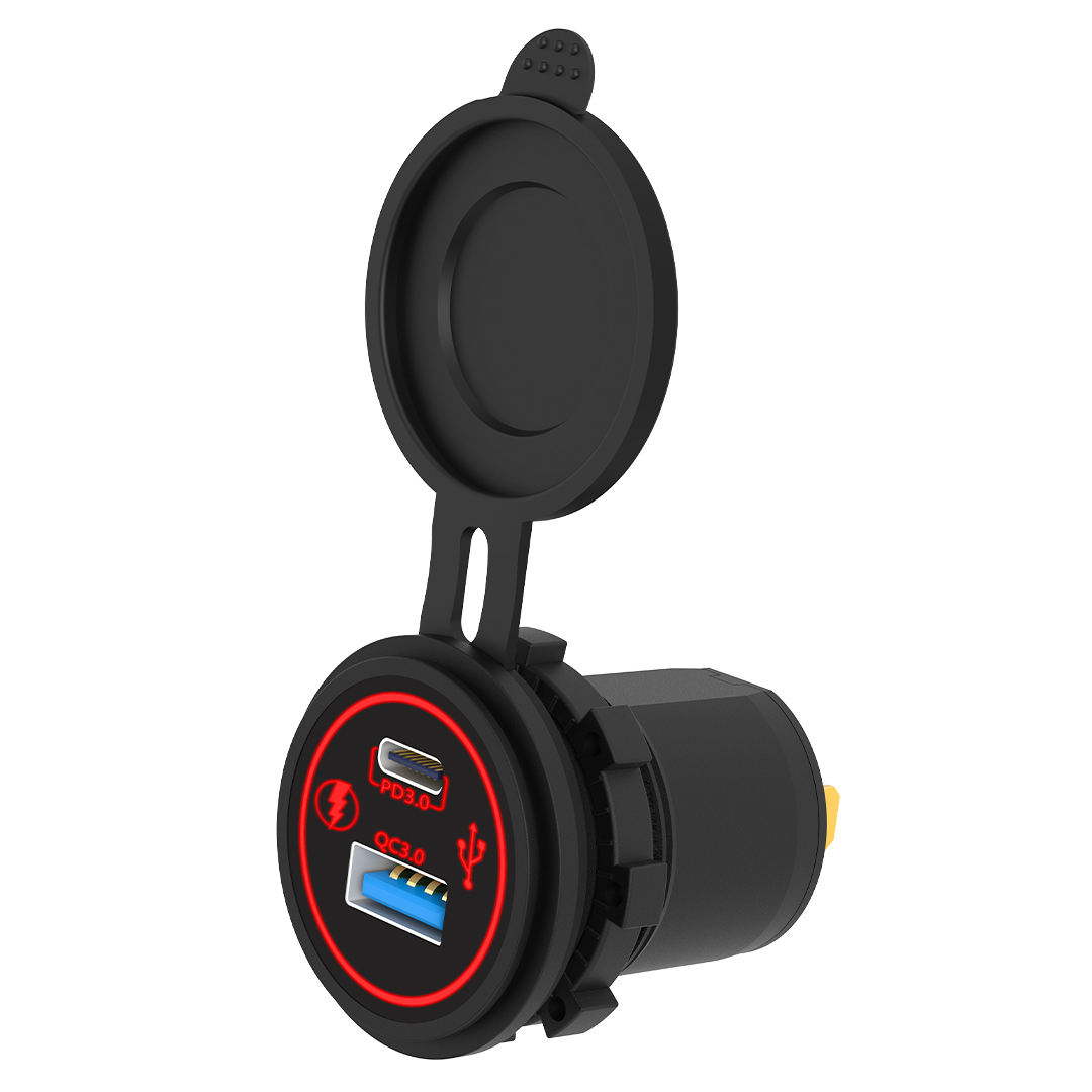 Black Housing red LED