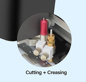 Máy cắt và tạo rãnh nhãn khổ A3+ tự động cấp liệu bằng mô tơ servo hai đầu cắt - Product Image 2