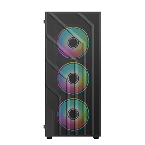 Factory Outlet New ATX PC Case Polygonal Mesh Computer <span class=keywords><strong>Gaming</strong></span> Case Apertura Vidrio templado OEM Aleación de aluminio PC Case Stock - Product Image 2